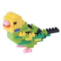 Kit de construção de Nanoblock Budgie Green Opaline