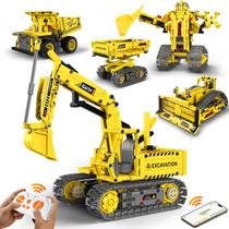 Kit de construção de robôs HBUDS 5 em 1 com APP e controle remoto 8-14