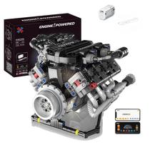 Kit de construção do motor TSONER V8 715+Pcs com controle de APP visível Kit de construção do motor TSONER V8 715+Pcs com controle de APP visível