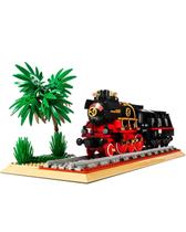 Kit de construção Dovob Classic Steam Train com pista de trem 676 unidades Kit de construção Dovob Classic Steam Train com pista de trem 676 unidades