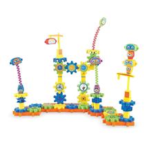 Kit de Construção Educativo Engrenagens - Fábrica de Robôs com 80 Peças