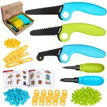 Kit de Construção em Papelão ZLemma 401 Peças Brinquedo STEM