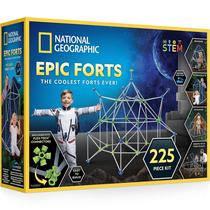 Kit de construção Fort National Geographic 225 peças para crianças de 6 a 12 anos