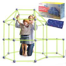 Kit de construção Fort SYNCFUN Glow in The Dark com varas e bolas