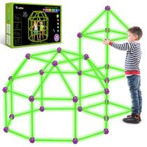 Kit de construção Fort V-Opitos, pacote com 140 unidades, Glow in The Dart Kids 4+