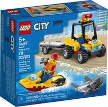 Kit de construção LEGO City Beach Rescue ATV 60286 para crianças