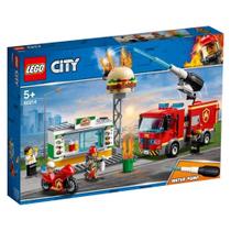 Kit de construção LEGO City Burger Bar Fire Rescue 60214 (327 peças)