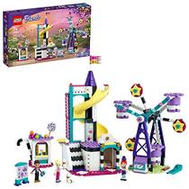 Kit de construção LEGO Friends Magical Ferris Wheel and Slide 41689 para parque temático infantil com 3 mini-bonecas novo 2021 (545 peças)