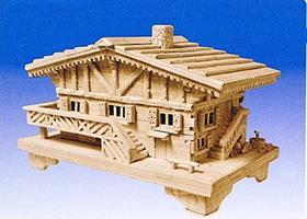 Kit de construção Matchmaker Swiss Chalet Matchstick Model
