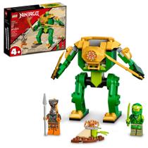 Kit de Construção - Mech Ninja do Lloyd NINJAGO: Conjunto Iniciante com Brinquedo de Batalha Ninja, Figura do Lloyd NINJAGO e Serpente (57 Peças)