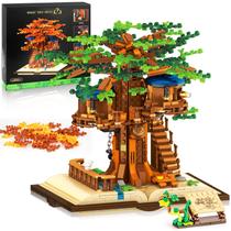 Kit de construção Mibido Ideas Tree House com luzes LED 1008 peças Kit de construção Mibido Ideas Tree House com luzes LED 1008 peças
