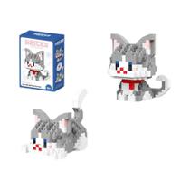Kit De Construção Micro Mini Gato Fofo, Figura De Boneca Para Amantes De Gatos E Meninas, Série De