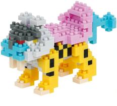 Kit de construção nanobloco Pokémon Raikou com 250 peças Kit de construção nanobloco Pokémon Raikou com 250 peças