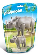 Kit de Construção Playmobil - Rinoceronte com Bebê