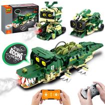 Kit de construção STEM Building Toy QHECTTY Robot Building com spray de música