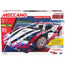 Kit de construção: supercarro motorizado Meccano 25 em 1 com 347 peças