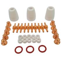 Kit de Consumíveis para Tocha Plasma Curto com 36 Peças