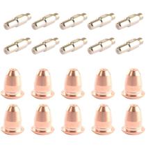 Kit de Consumíveis Plasma IPT40 PT40 IPT60 PT60: 10 Bicos + 10 Eletrodos Kit de Consumíveis Plasma IPT40 PT40 IPT60 PT60: 10 Bicos + 10 Eletrodos