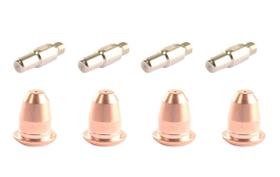 Kit de Consumíveis Plasma Ipt40 Pt40 Ipt60 Pt60: 4 Bicos + 4 Eletrodos