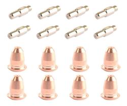 Kit de Consumíveis Plasma Ipt40 Pt40 Ipt60 Pt60: 8 Bicos + 8 Eletrodos