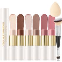 Kit de contorno de maquiagem GADMLURY 6 cores Cream Contour Stick Kit de contorno de maquiagem GADMLURY 6 cores Cream Contour Stick