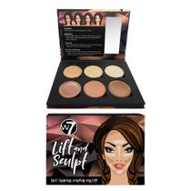 Kit de contorno de maquiagem W7 Lift & Sculpt Cream com instruções
