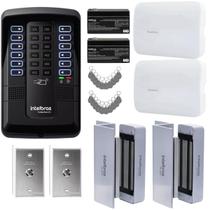 Kit de Controle de Acesso Collective 12, 2 Portas com Fechadura Eletroímã e Bateria Kit de Controle de Acesso Collective 12, 2 Portas com Fechadura Eletroímã e Bateria