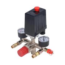 Kit De Controle De Válvula Para Compressor De Ar AC De Alta Pressão 90-120PSI Com Manômetros E