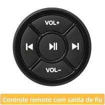 Kit de Controle Remoto Bluetooth para Volante - Reprodução de Música para Smartphones Android