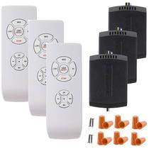 Kit de controle remoto para ventilador de teto LPHUMEX Universal 3 unidades