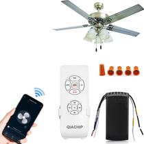 Kit de controle remoto para ventilador de teto QIACHIP WiFi com Alexa, pacote com 1 pacote