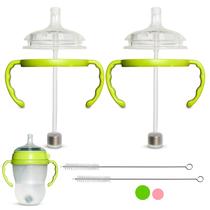 Kit de conversão de copos de palha BelBeyo, silicone, sem BPA, pacote com 2 unidades