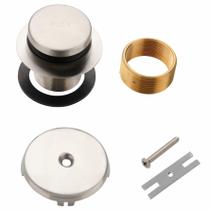 Kit de conversão de dreno de banheira Wellup Tub Drain Brushed Nickel