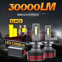 Kit de Conversão de Faróis LED 6000K - 30000lm - H1, H7, H11, 9005, 9006, 9007, H13, H4