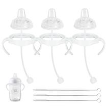 Kit de conversão Sippy Cup XUNICUTE, pacote com 3 canudos de silicone