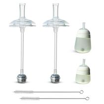 Kit de conversão Straw Cup BelBeyo, 2 unidades de silicone sem BPA Kit de conversão Straw Cup BelBeyo, 2 unidades de silicone sem BPA