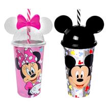 Kit De Copos Do Mickey E Minnie Para Crianças Com Orelhas Kit De Copos Do Mickey E Minnie Para Crianças Com Orelhas
