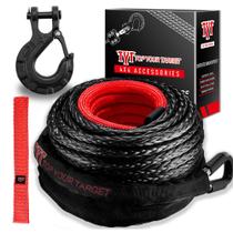 Kit de corda de guincho TYT 15m sintético de 14.515 kg de resistência