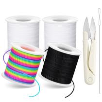 Kit de Cordão Elástico para Pulseiras Inggix 660 pés 1 mm Kit de Cordão Elástico para Pulseiras Inggix 660 pés 1 mm