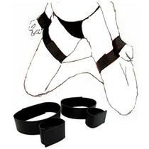 Kit de cordas para bondage e contenção na cama com algemas felpudas Kit de cordas para bondage e contenção na cama com algemas felpudas