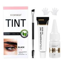Kit de Cores para Cílios e Sobrancelhas Duoffanny Black 7ml - Duração de 6 Semanas