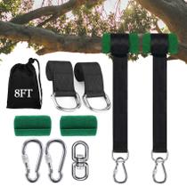 Kit de correas para columpio de árbol Werfeito 8 pies con capacidad para 5000 lbs Kit de correas para columpio de árbol Werfeito 8 pies con capacidad para 5000 lbs