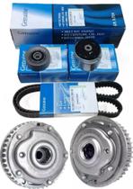 kit de Correia Dentada e Par de Polias Variáveis Cruze Sonic e Tracker 2012 2013 2014 2015 2016