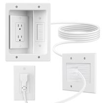 Kit de corretivo de cabos Celendor In Wall com escova e placa de parede