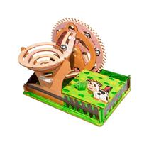 Kit de corrida em mármore de madeira STEM Science Experiments com motor elétrico Kit de corrida em mármore de madeira STEM Science Experiments com motor elétrico