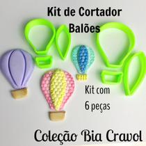 Kit de Cortador Balões - 6 peças - coleção Bia Cravol