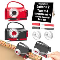 kit de cortador de papel de embrulho e dispensador de fita wraprocut, pacote com 2 unidades kit de cortador de papel de embrulho e dispensador de fita wraprocut, pacote com 2 unidades