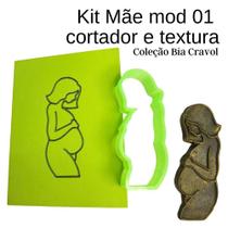 Kit de Cortador e Textura - Mãe Mod 01 - Cod 11