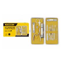 Kit de Cortadores e Alicate de Unha 11 Peças Manicure e Pedicure Completo para Uso Doméstico e Profissional