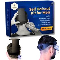 Kit de Corte de Cabelo 247 Groomed SelfCut Guide para Homens - Com Decote